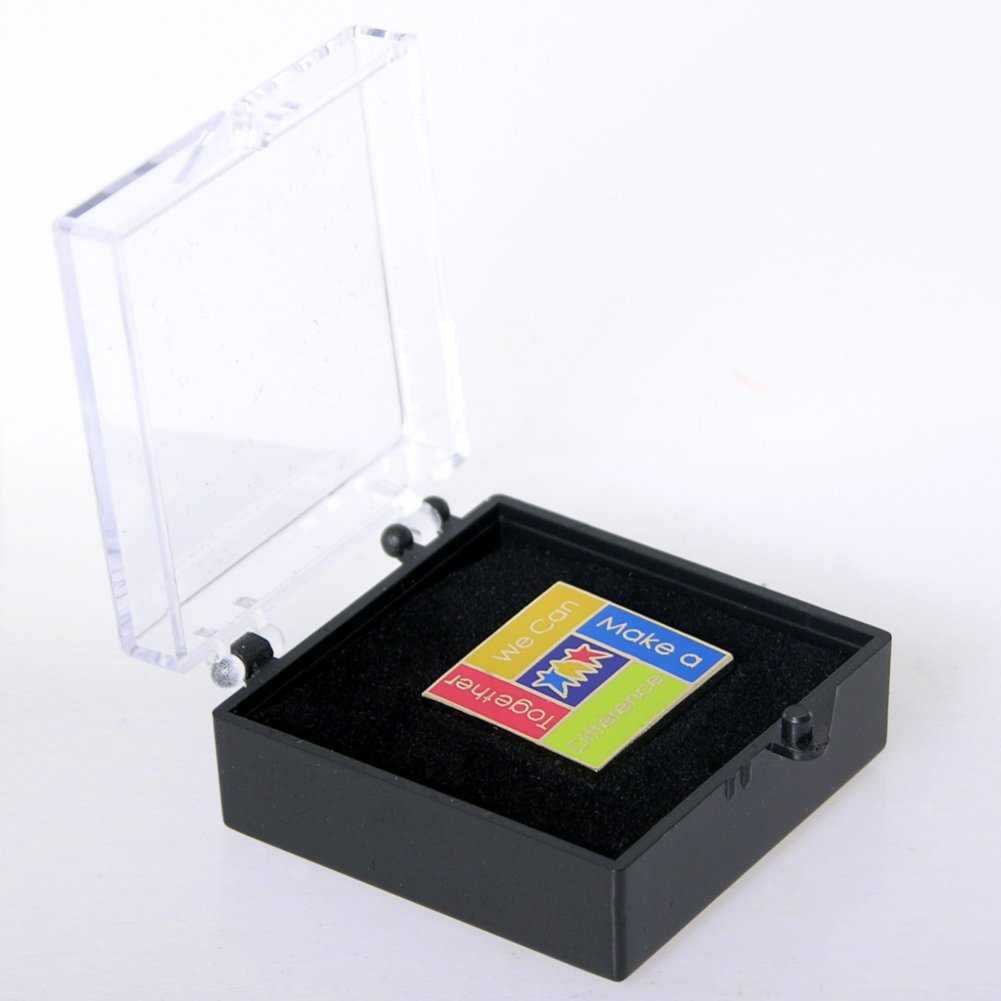 Lapel Pin - Together We Can Make a Difference - Square BOX