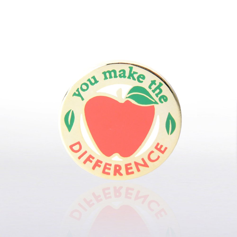 Lapel Pin - You Make the Difference Apple