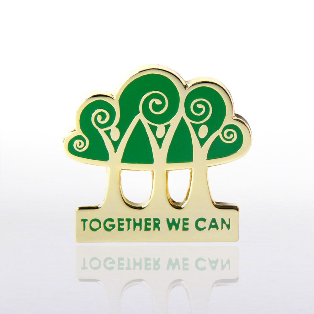 Lapel Pin - Together We Can Three Trees