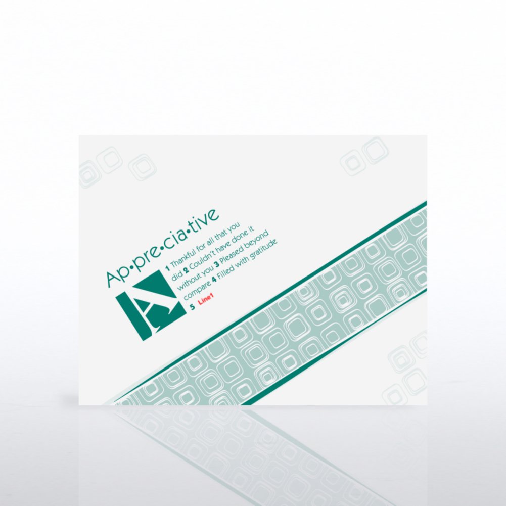 Defining Moments Thank You Notecards - Appreciative Squares