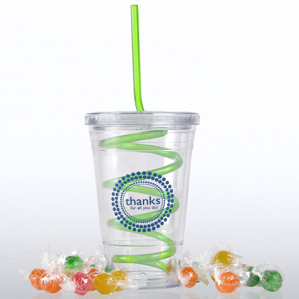 Candy-Filled Twist Top Tumbler - Thanks for All You Do! OPEN