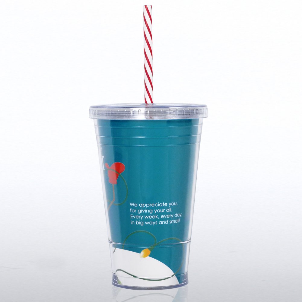 Twist Top Tumbler - Snowman: Thanks for Making Season Bright BACK