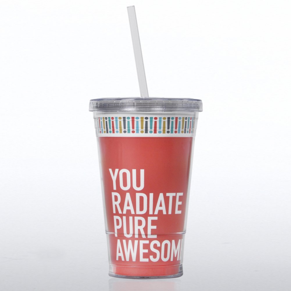 Twist Top Tumbler - Exclamations Radiate Pure Awesome