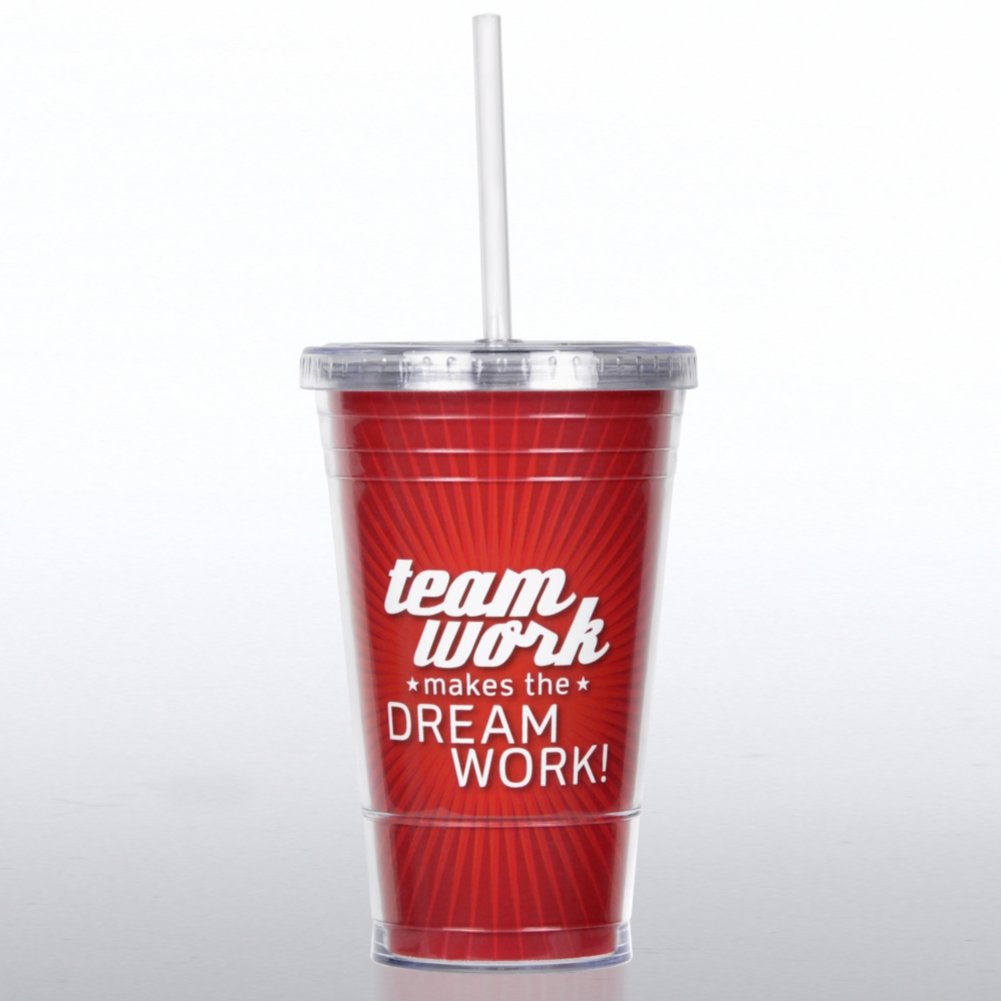 Twist Top Tumbler - Teamwork Makes the Dream Work