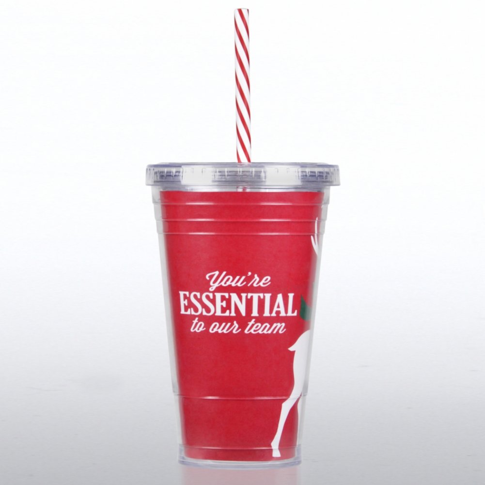 Twist Top Tumbler - Reindeer: Essential Team