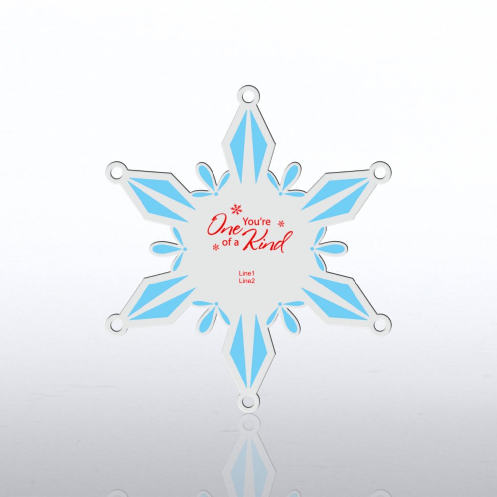 Holiday Ornament - Snowflake - Personalized