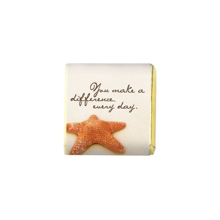 Theme Chocolates - Starfish: You make a difference every day