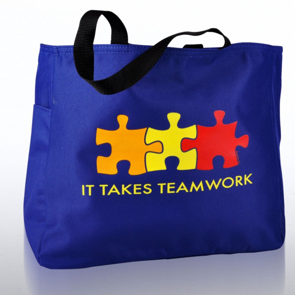 Journal, Pen & Tote Gift Set - It Takes Teamwork BAG