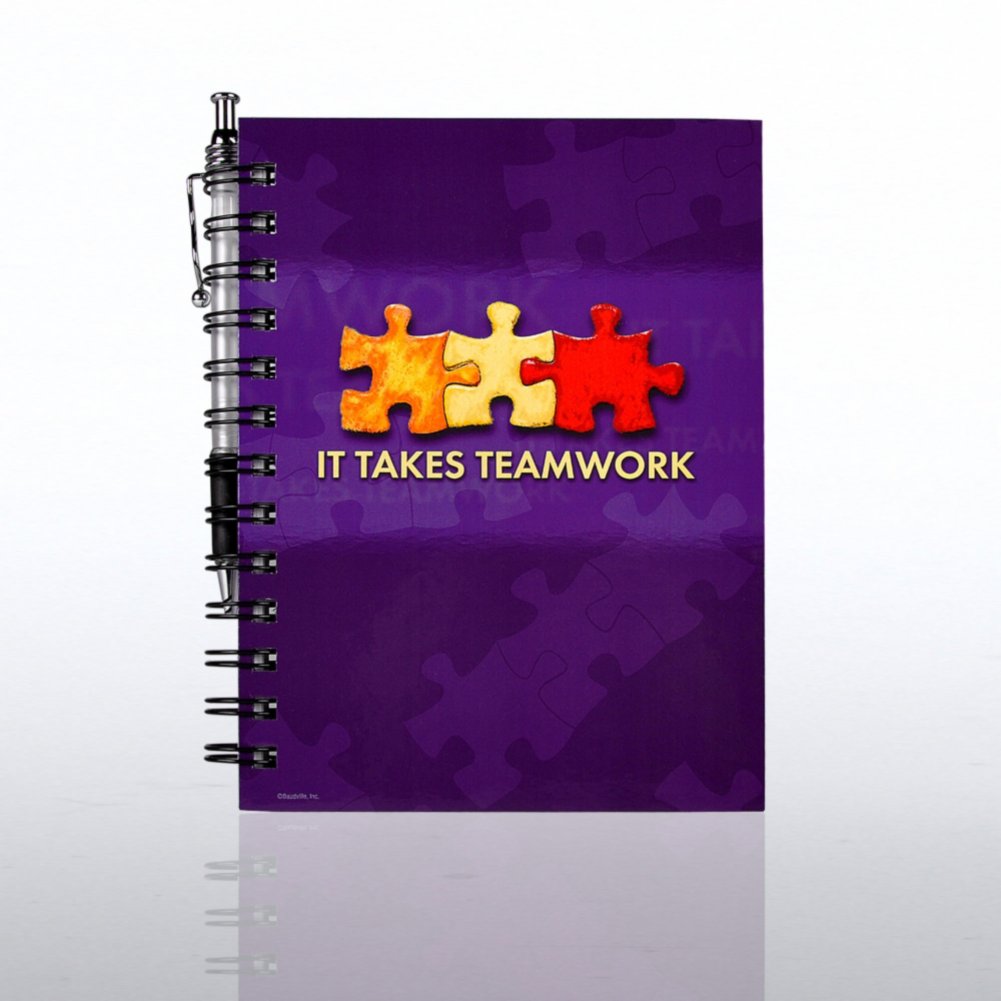 Journal, Pen & Tote Gift Set - It Takes Teamwork JOURNAL