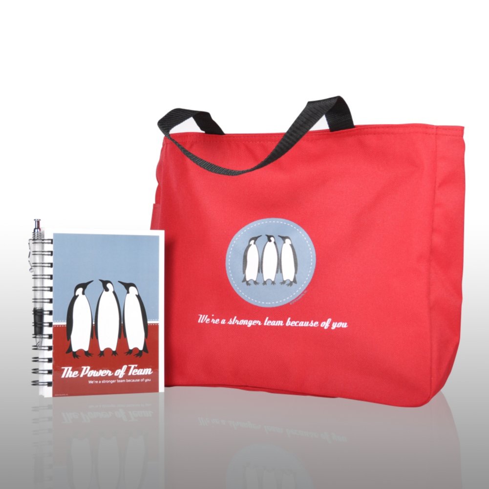 Journal, Pen, & Tote Gift Set - Penguins