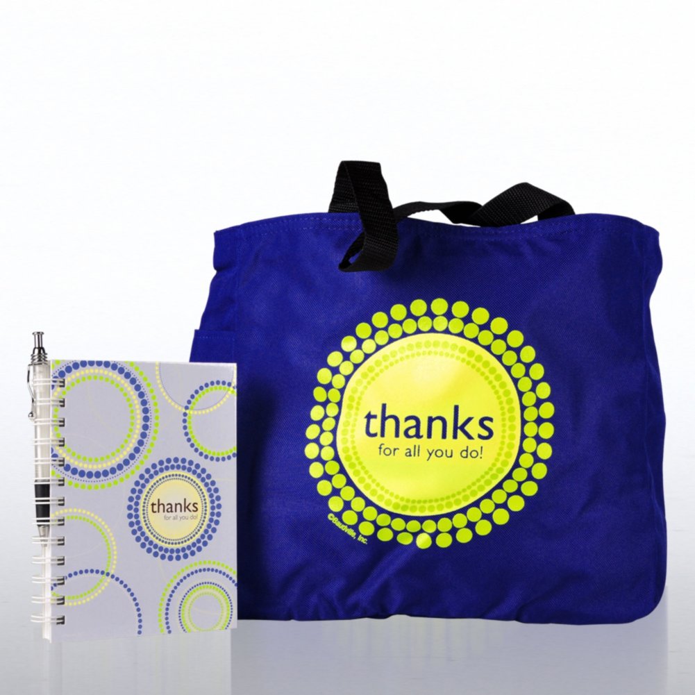 Journal, Pen & Tote Gift Set - Thanks for All You Do!