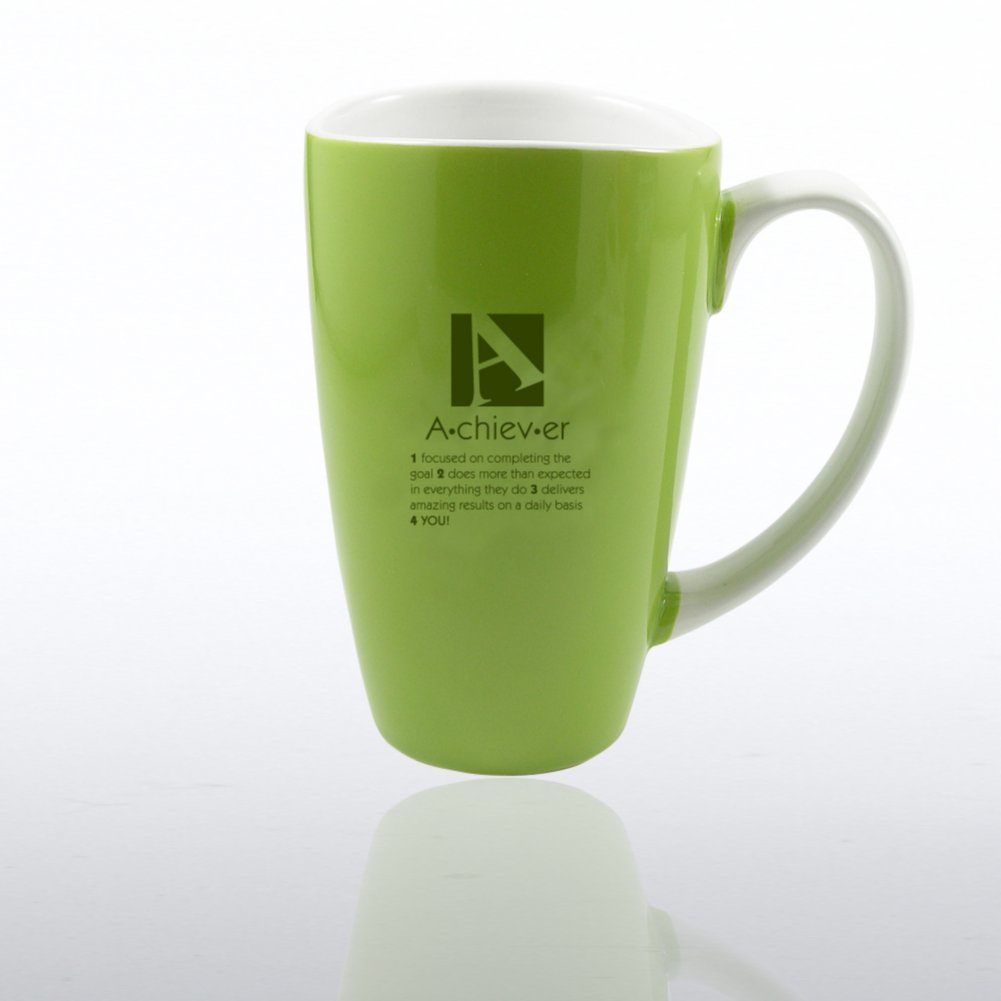 Defining Moments Recognition Mug - Achiever - Green