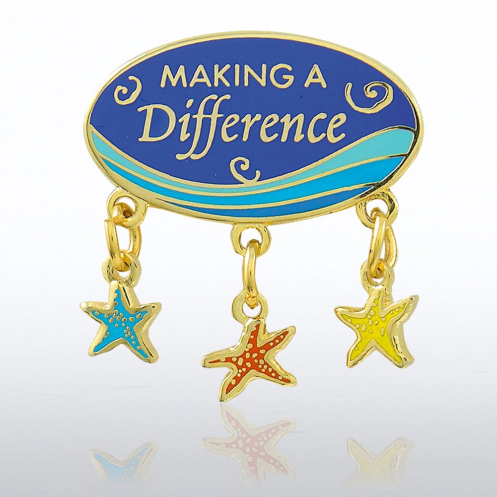 Charm Lapel Pin - Making A Difference Starfish