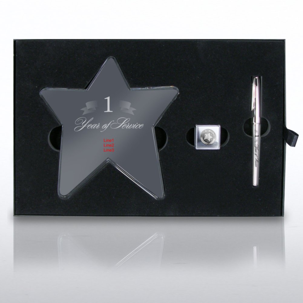 Crystal Star Anniversary Award Set