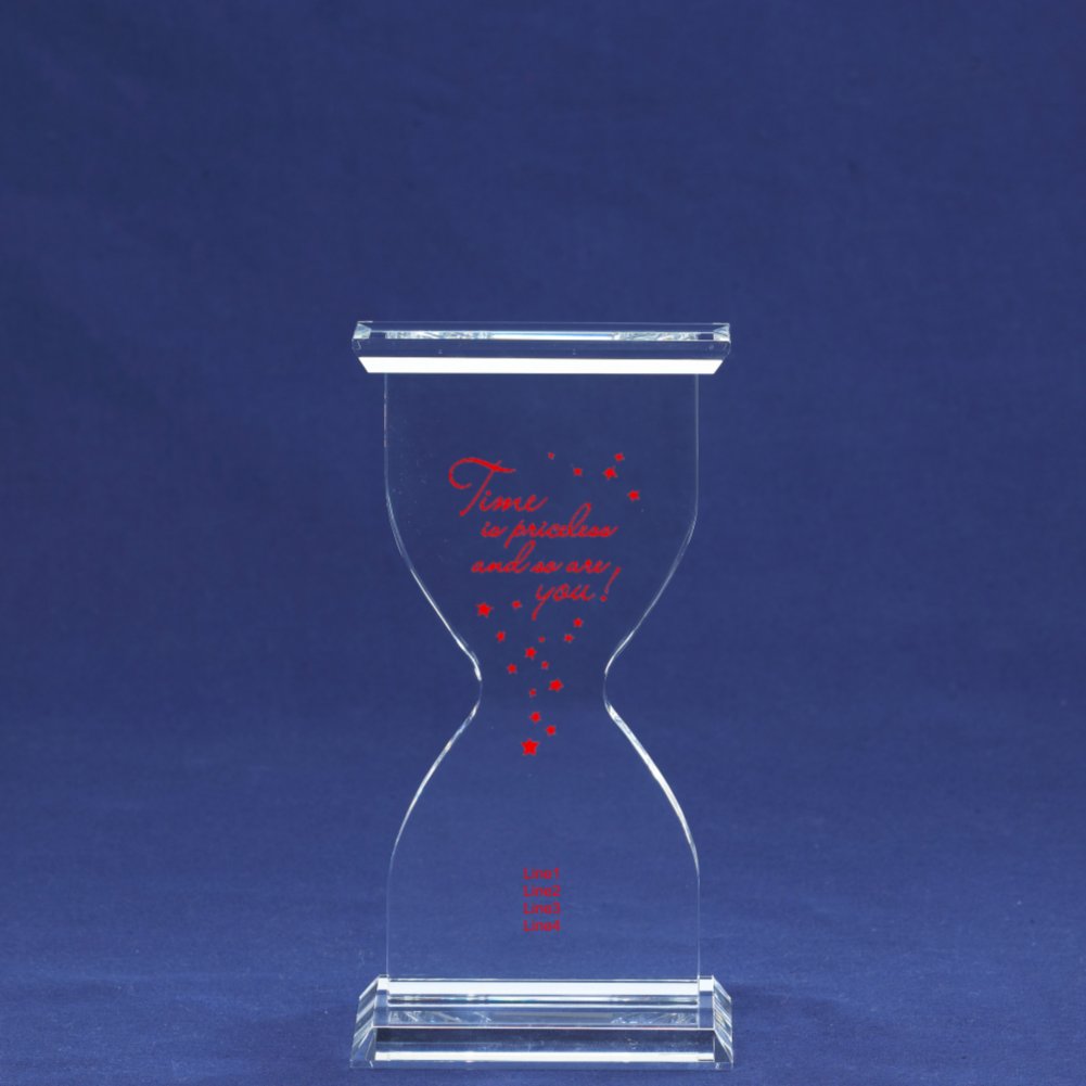 Hourglass Crystal Trophy