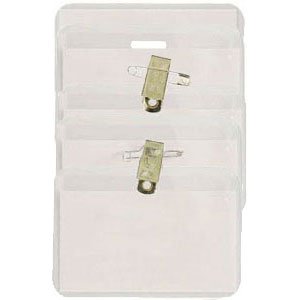 Clear Vinyl Badge Holder - Horizontal Credit Card