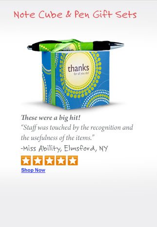 Note Cube & Pen Gift Set – Thanks for All You Do!