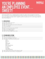 Employee Event Planning Checklist