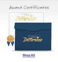 Shop Award Certificates