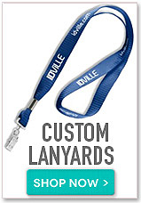 Create custom lanyards. Shop now button