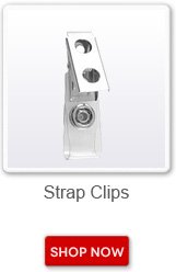 Strap clips. Shop now button