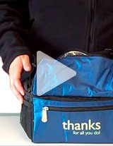 Watch this product video to get a great look at the insulated cooler bags!