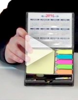 Watch this product video to learn more about the flip top note holders!