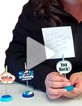 Watch this product video to get a closeup of this handy, functional memo clip desktop gift!