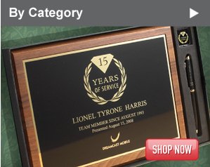 Shop Service Awards by Category