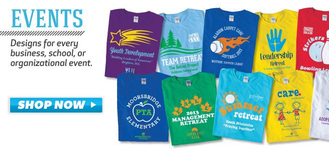 Baudville Event Custom T-Shirts