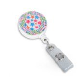 Round Fashion Badge Reel w/ Sparkles title=