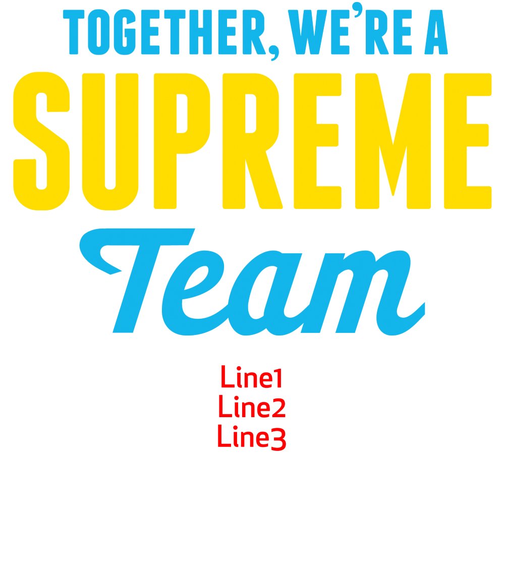 Supreme Team Words