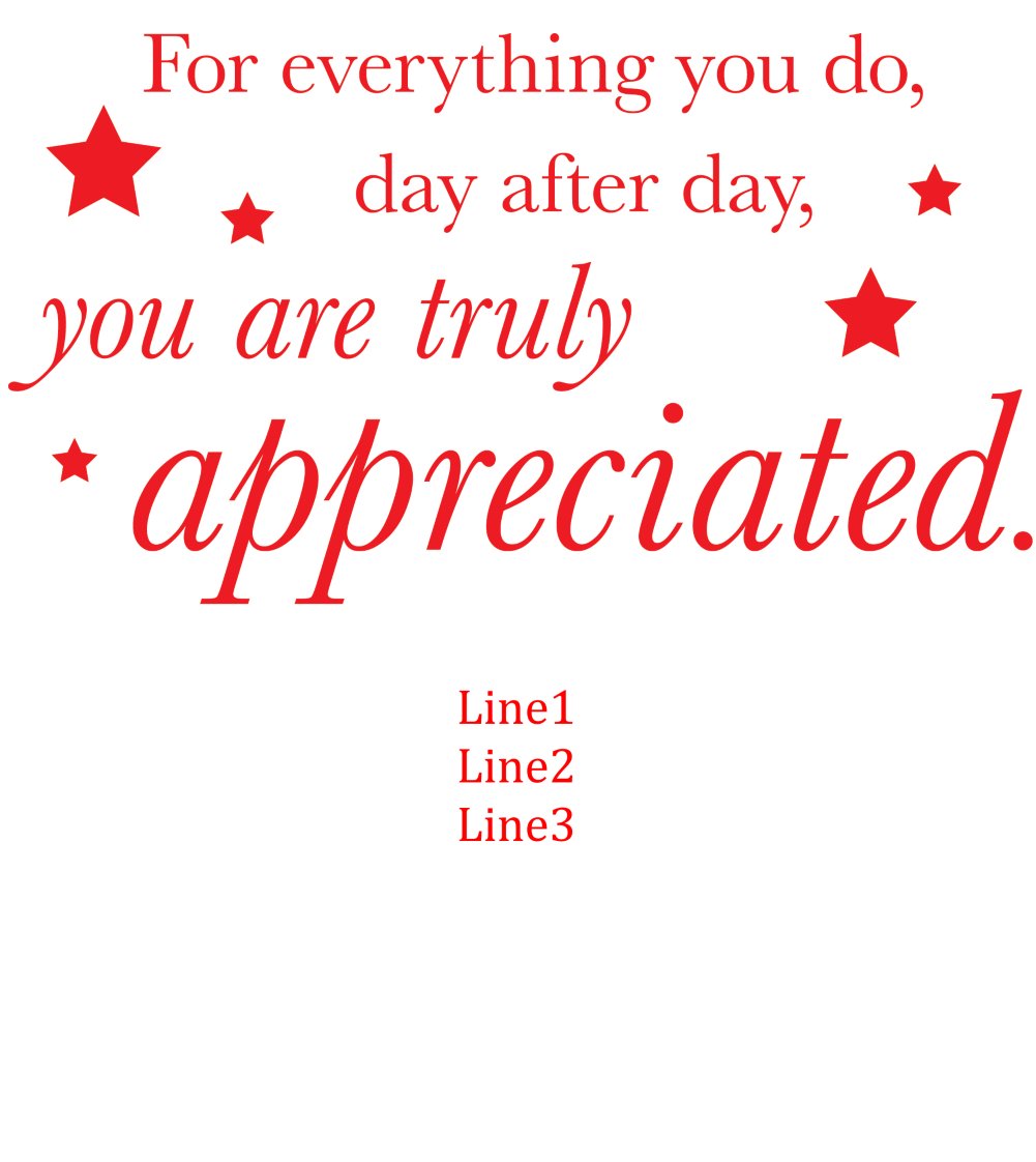 You are Truly Appreciated
