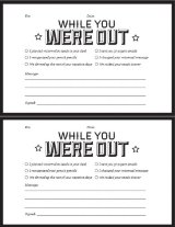 While You Were Out Notes