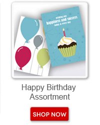 Happy Birthday Assortment. Shop now button