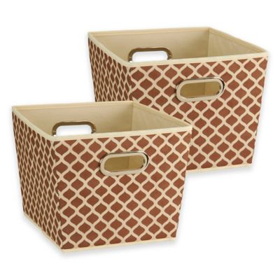 Household Essentials® Tapered Storage Bins (Set of 2) - Bed Bath & Beyond