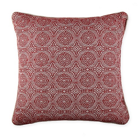 Pappoe Square Throw Pillow in Red - Bed Bath & Beyond