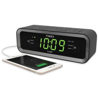 Timex® FM Dual Alarm Clock Radio with USB Charge Port - Bed Bath & Beyond