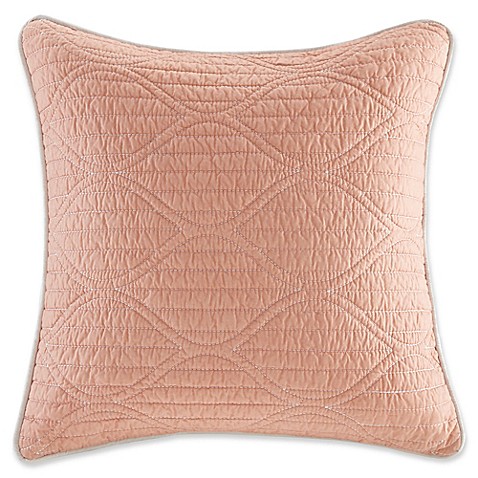 Harbor House 16-Inch x 16-Inch Seaside Coral Solid Throw Pillow in Coral - Bed Bath & Beyond