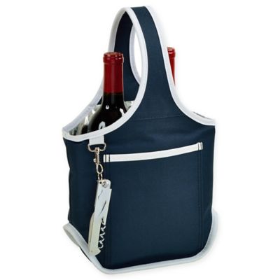 happy picnic wine tote