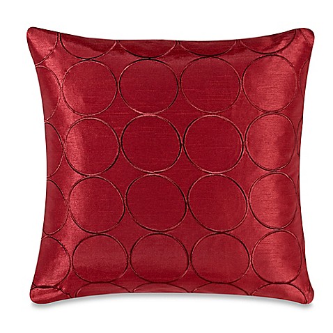 Buy Make-Your-Own-Pillow Manhattan Square Throw Pillow Cover in Red from Bed Bath & Beyond