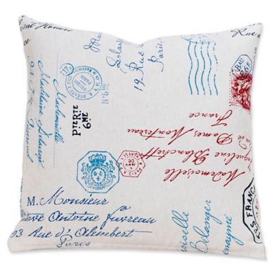 SIScovers Postscript 16-Inch Square Throw Pillow - Bed Bath & Beyond