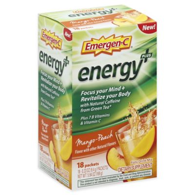 drink fizzy emergen mango peach packets count oz energy mix