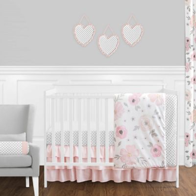 Sweet Jojo Designs Watercolor Floral Crib Bedding ...