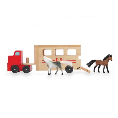 melissa & doug train and jump horse show playset