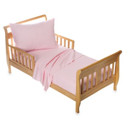 Buy TL CareÂ® Toddler Sheet Set in Pink from Bed Bath & Beyond