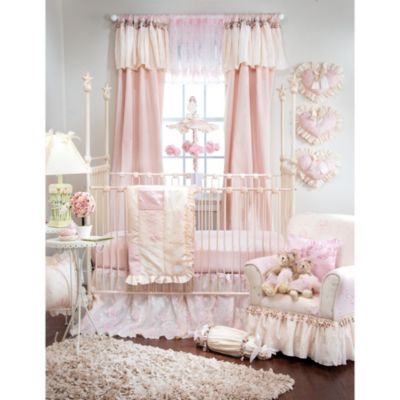 Glenna Jean Baby Bedding Glenna Jean Ribbons Roses Crib Bedding