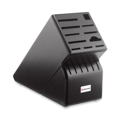 wusthof black knife block