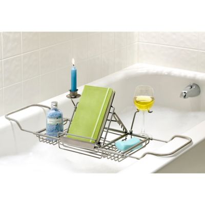 Over Tub Caddy in Satin Nickel - Bed Bath & Beyond