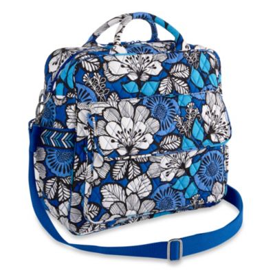 Diaper Backpacks  Vera Bradley Convertible Baby Bag in Blue Bayou